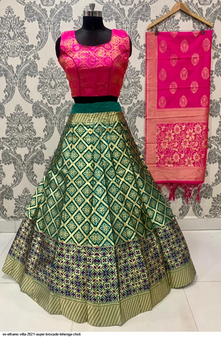 Ethanic Villa 2021 Super Brocade Lehenga Choli