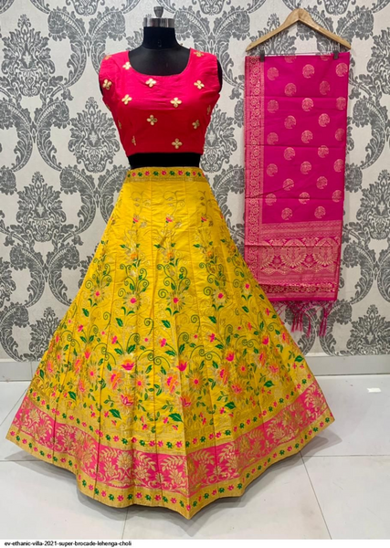 Ethanic Villa 2021 Super Brocade Lehenga Choli