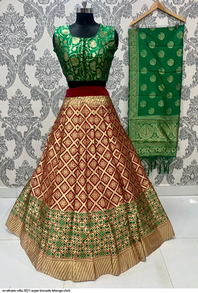 Ethanic Villa 2021 Super Brocade Lehenga Choli