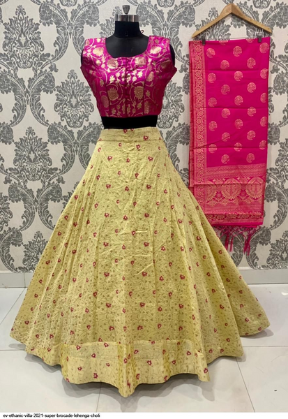 Ethanic Villa 2021 Super Brocade Lehenga Choli