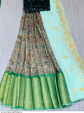 Pure Kanchi Organza Digital Lehanga Choli